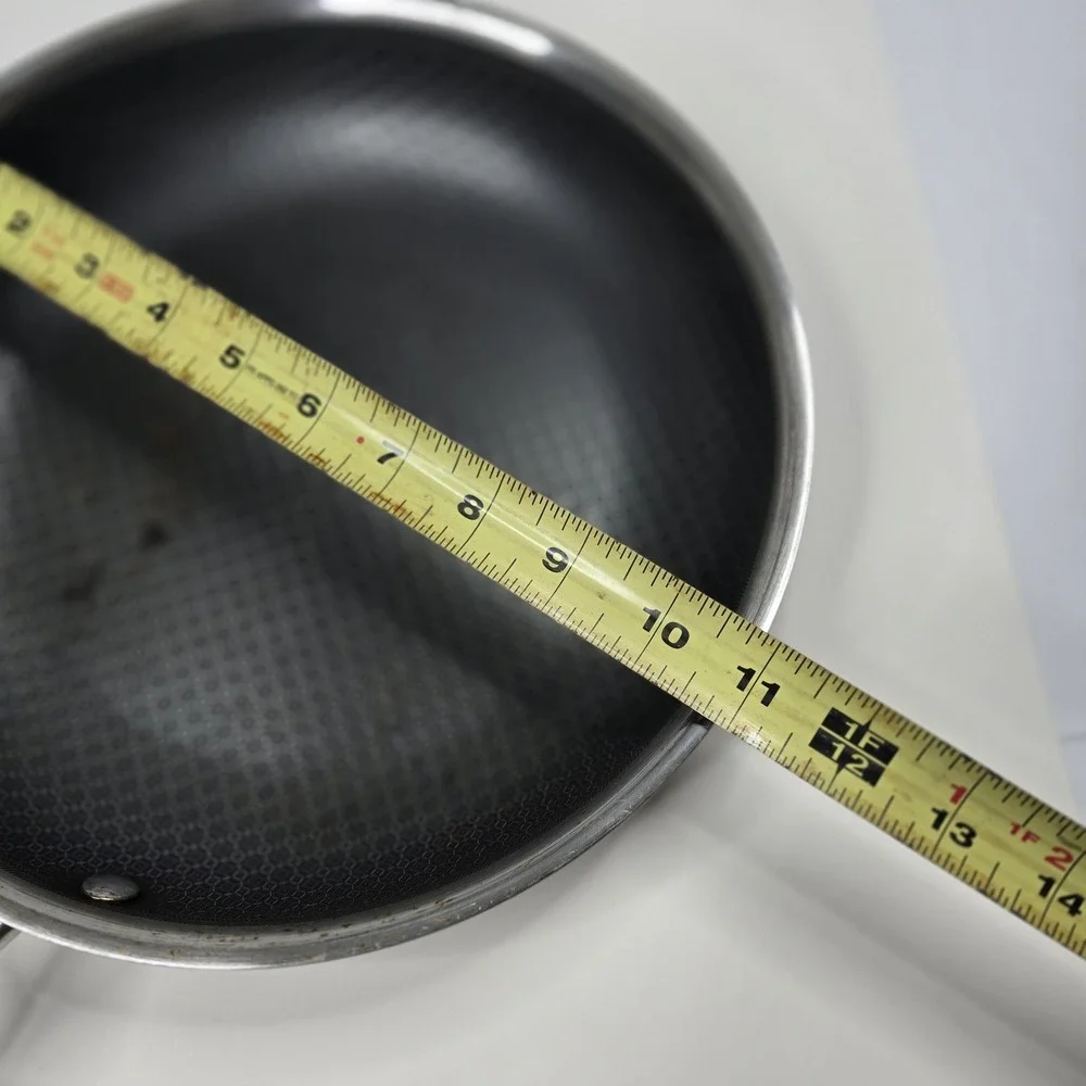 David Burke Stainless Steel 10in Frying Pan Cooking Kitchen Stove Food Stainless